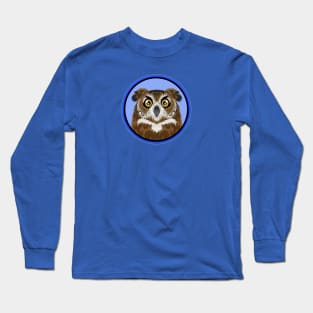 Great Horned Owl Circle Long Sleeve T-Shirt